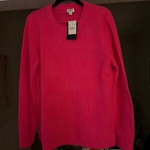 J. Crew Vibrant Pink Knit Top